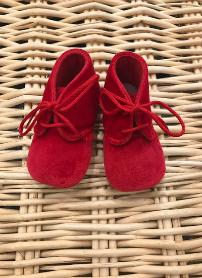 scarpe rosse di velluto