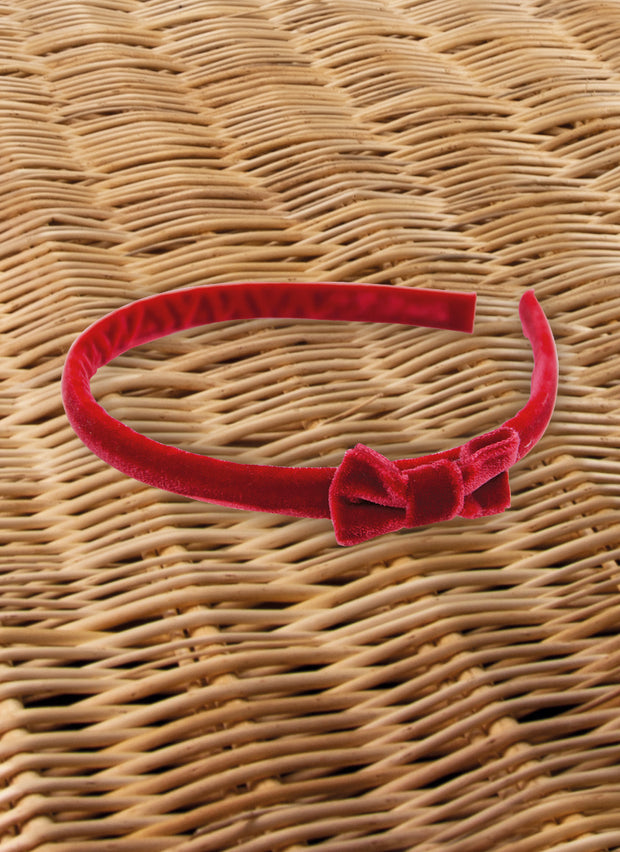 Velvet Hairband - Red