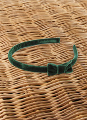Velvet Hairband - Green
